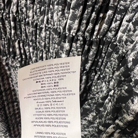 Michael Kors Black Georgette Cold Shoulder Midi Dress‎ Size XL - Picture 5 of 8